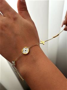 دستبند زنانه طرح ونکلیف میناکاری