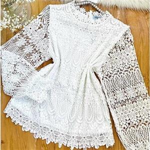 شومیز گیپور مجلسی وارداتی زنانه کد D86