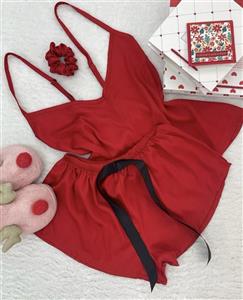 تاپ و شورتک ساتن LX جنس درجه یک - تولیدی دوخت لند