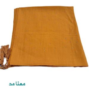 روسری وال اسلپ نگینی رنگ پرتقالی کد 4-131
