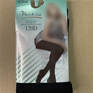 جوراب شلواری پنتی نخ 120D رنگ مشکی 10942