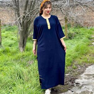 پیراهن ساحلی کفتان ساده - فروشگاه اینترنتی ساموئل شاپ