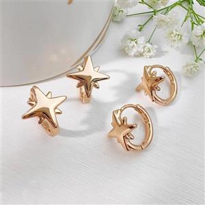 گوشواره حلقه ای ستاره ژوپینگ کد 646