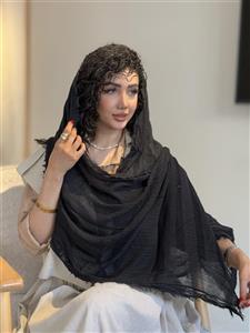شال مشکی کنفی زارا