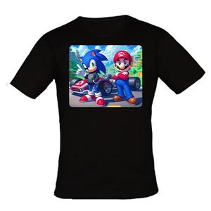 تیشرت پسرانه ارزان – مدل ماریو سونیک