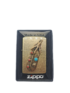 خرید فندک زیپو (Zippo) مدل بنزینی طرح پنجه طلایی چیف | اشدی