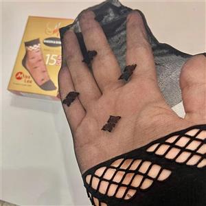 جوراب مچی زنانه شیشه ای طرح دار کد27012