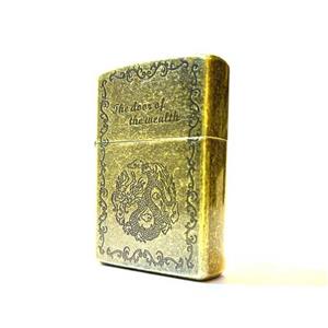 فندک چیف بنزینی طرح دراگون بدنه برنجی