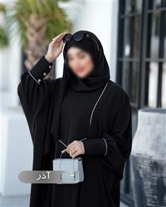 مانتو عبا زنانه آذر مشکی الیزه درجه یک