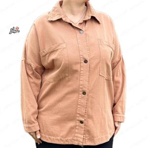 شومیز کتان طرح زارا قهوه ای