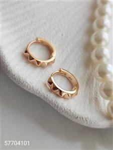 گوشواره حلقه ای جدید طلایی مارک ژوپینگ ضد حساسیت رنگ ثابت کیفیت عالی کد 1615855
