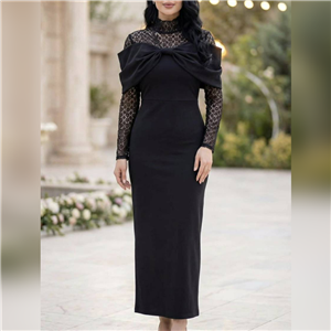 پیراهن ماکسی میدی مجلسی. جنس دالقیچ. 40 تا 50.