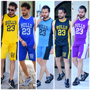 ست تاپ شلوارک مدل Bulls (در چند رنگبندی)