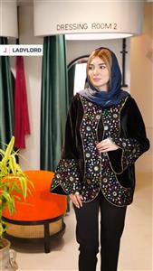 مانتو زنانه مخمل طرح وقار ماهوت