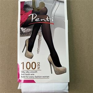 جوراب شلواری پنتی نخ 100 رنگ سفید 10941