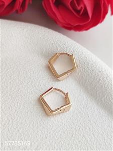 گوشواره حلقه ای جدید طلایی مارک ژوپینگ رنگ ثابت ضد حساسیت کیفیت عالی کد 1615778