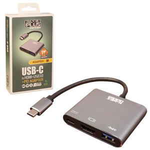 تبدیل Type C به HDMI و USB 3.0 کی نت پلاس KP-S1