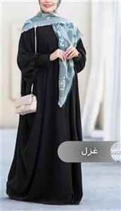 مانتو عبا زنانه غزل مشکی الیزه درجه یک