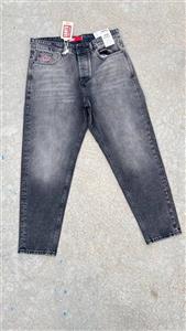 شلوار جین مام فیت مردانه LEVIS ذغالی روشن کد 203461