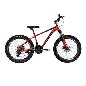 دوچرخه کوهستان مدل 4111612 تنه steel ترمز دیسکی سایز طوقه 24 اینچ