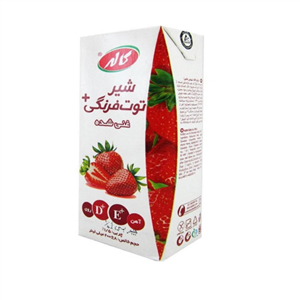 کاله شیر توت فرنگی غنی شده 200میل