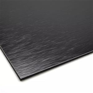 پلاک ظرفیت استیل مشکی خش دار 10*14