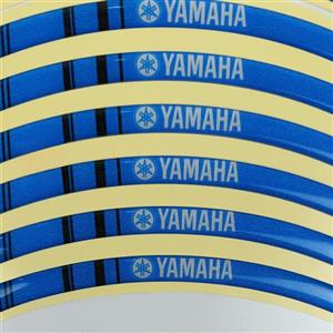 برچسب دور رینگ موتورسیکلت YAMAHA یاماها آبی