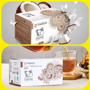 چای نارگیل کیسه‌ای تکسو چای سیاه CTC ممتازهندوستان وپودر نارگیل