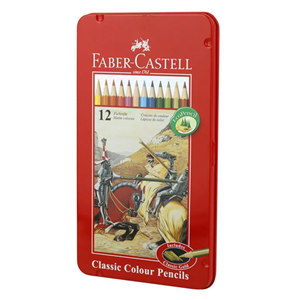مداد رنگی  FaberCastell کلاسیک جعبه فلزی115844 