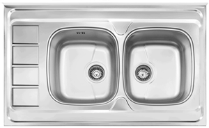 سینک ظرفشویی روکار کد 163 اخوان