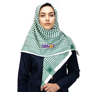 چفیه پاکستانی پلی استر سبزسایز105*105 کد95