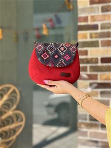 کیف نقلی قرمز طرح سنتی