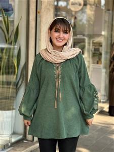 مانتو راز کبریتی زیتونی