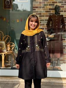 مانتو آوا کبریتی مشکی
