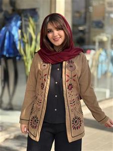 کت و شومیز انار مشکی نسکافه ای