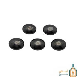نگین حدید صینی اصل 12×10 مناسب انگشتر و گردنبند با حکاکی اذکار
