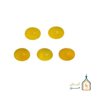 نگین شرف شمس اصل عقیق زرد 9×7 میلی‌متر مناسب انگشتر و گردنبند
