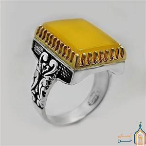 انگشتر شرف شمس مردانه نقره مدل عمران
