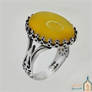 انگشتر شرف شمس مردانه نقره مدل نور ولایت