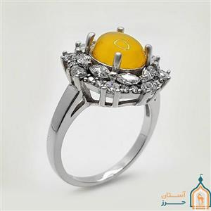 انگشتر شرف شمس زنانه نقره مدل ساجده