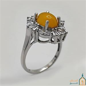 انگشتر شرف شمس زنانه نقره مدل روشنا