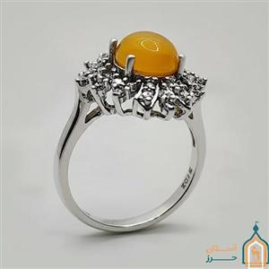 انگشتر شرف شمس زنانه نقره مدل کوثر