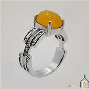 انگشتر شرف شمس زنانه نقره مدل نرجس