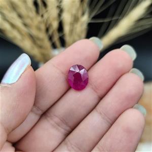نگین یاقوت سرخ تراش جواهری اصل معدنی کد 9541
