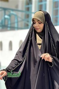 چادر جواهردوزی طرح نبات – پارچه ویکتوریا