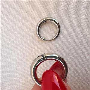 گوشواره ساده پهن سایز کوچک سیلور