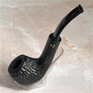 پیپ چوبی راه راه دسته طرحدار مشکی کاپیتان بلک capitan black