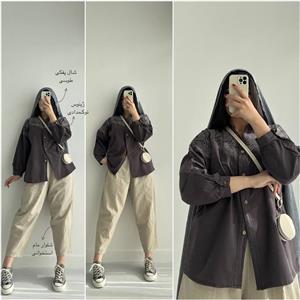 تونیک مانتو الیاف طبیعی طرح دار بهاری تابستونی ژینوس