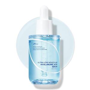 سرم آبرسان هیالورونیک اسید ریز مولکول ایزنتری ISNTREE Ultra-low Molecular Hyaluronic Acid Serum