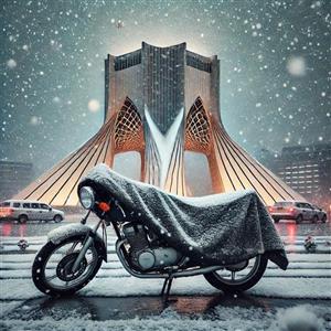 چادر موتور سیکلت رویال اسپرت مدل شمعی مناسب برای موتور سیکلت پالس NS